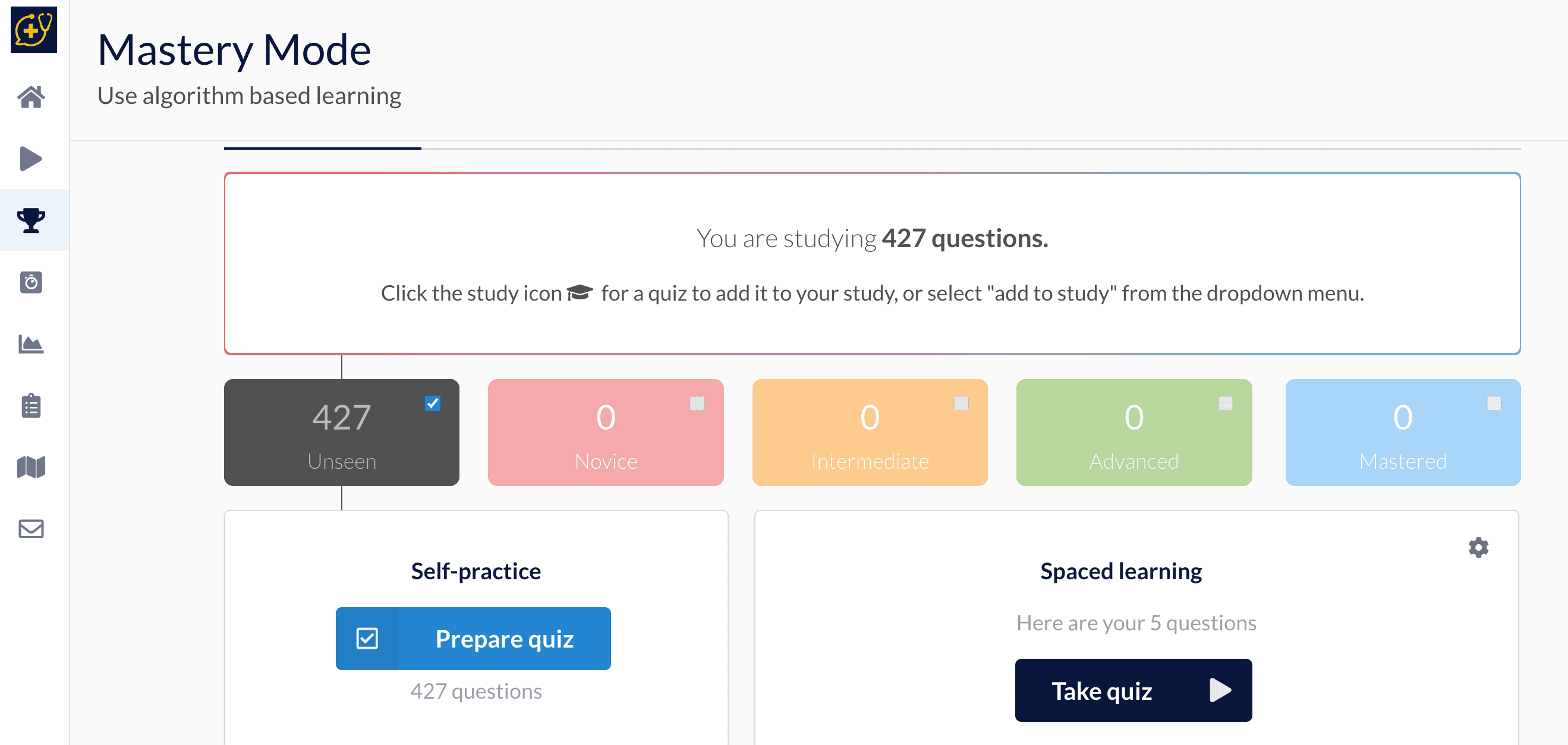 Practice question bank for FRACP online exam preparation with 427 questions on PassFracP.com.